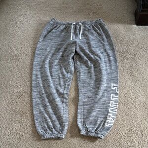 PINK Victoria's Secret Gray Joggers with Logo